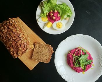 Close-up of served food