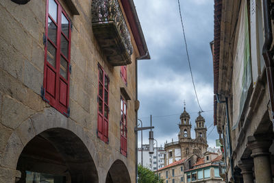 Low angle view of building against sky