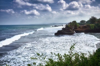 Scenic view of sea against sky