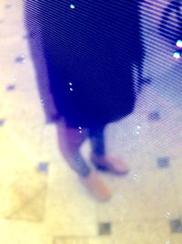 Reflection of trees in water