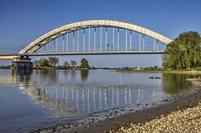 Bridge over river against sky