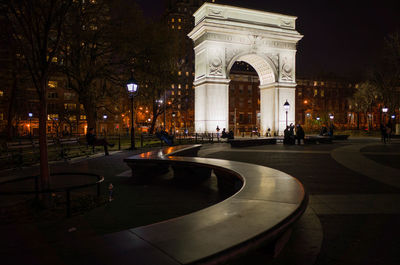 City street at night