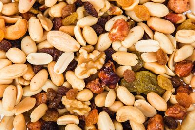 Full frame shot of various dried fruits for sale