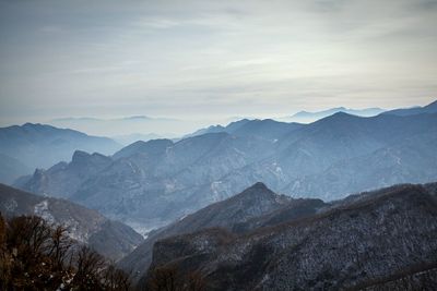 Rocky landscape against the sky