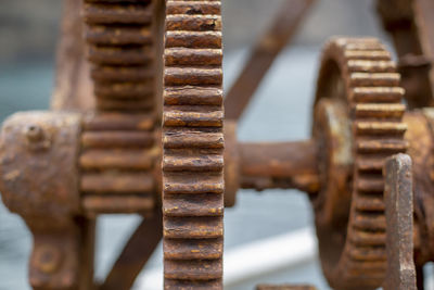 Close-up of rusty metal