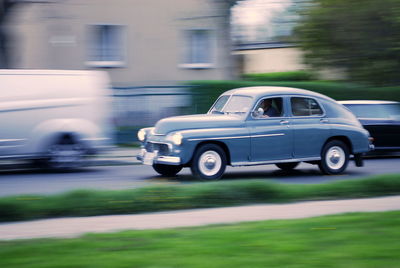 Vintage car on street