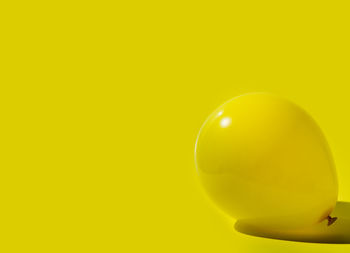 Close-up of yellow ball