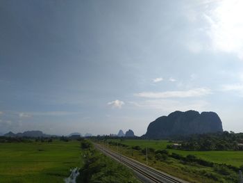 Scenic view of landscape against sky