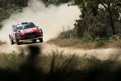 Panoramic view of car on road amidst field