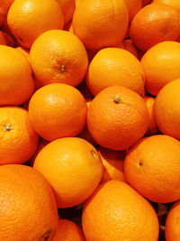 Full frame shot of oranges in market