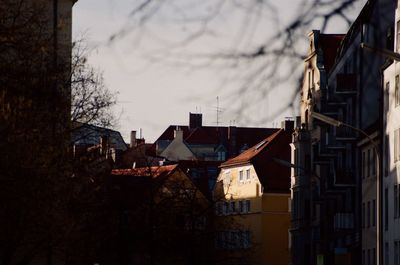 Buildings against sky in city