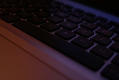 Close-up of computer keyboard