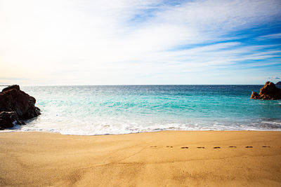 Scenic view of sea against sky