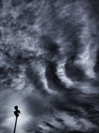 Low angle view of cloudy sky