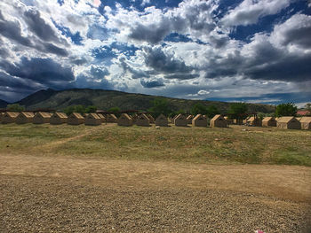 Scenic view of landscape against sky