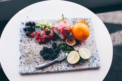 Close-up of food in plate