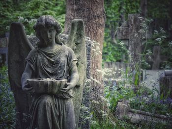 Statue in cemetery