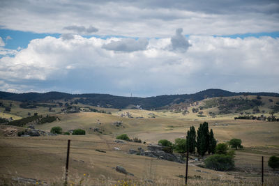 Scenic view of landscape against sky