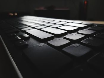 Close-up of computer keyboard