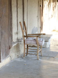 Empty chairs in a row