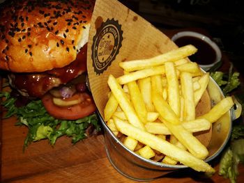 Close-up of food on plate