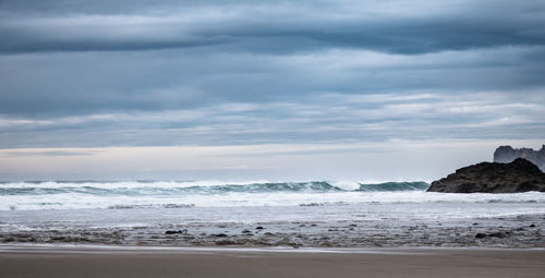 Scenic view of sea against sky