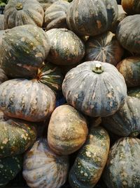 Full frame shot of pumpkins at market