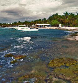 Scenic view of sea against sky