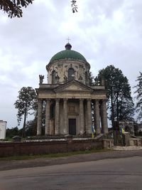 Low angle view of church against sky