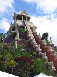 Low angle view of building against sky