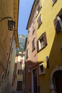 Low angle view of buildings against sky