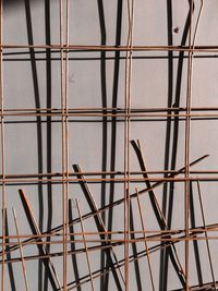 Low angle view of metal structure