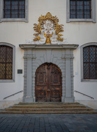 Entrance of building