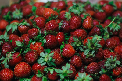 Full frame shot of strawberries