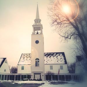 View of church in winter