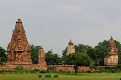Temple against building