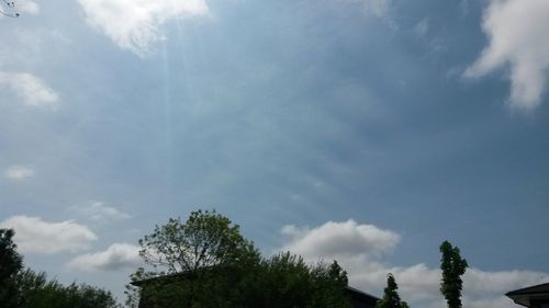 Low angle view of cloudy sky