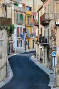 Street amidst buildings in town