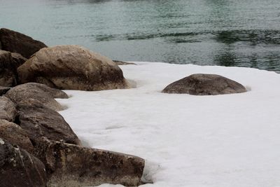 Rocks on beach