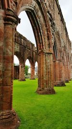 Low angle view of historical building