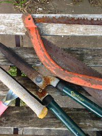 Close-up of rusty metal