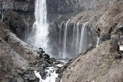 Panoramic view of waterfall