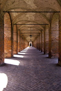 View of corridor of historic building