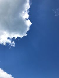 Low angle view of clouds in sky