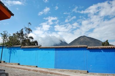 Built structure against blue sky