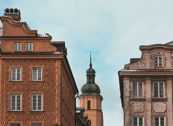 Low angle view of buildings against sky