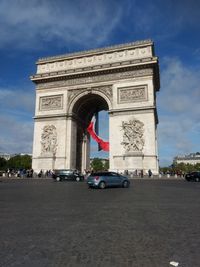 View of monument in city