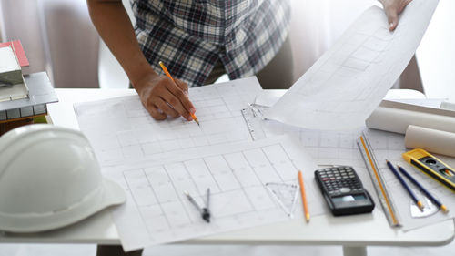 People working on table