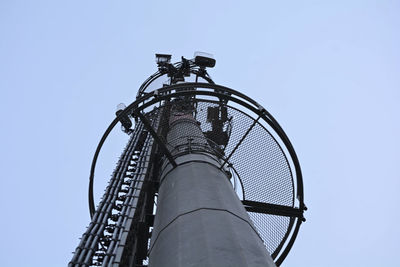 Low angle view of building against clear sky