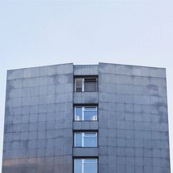 Low angle view of building against clear sky